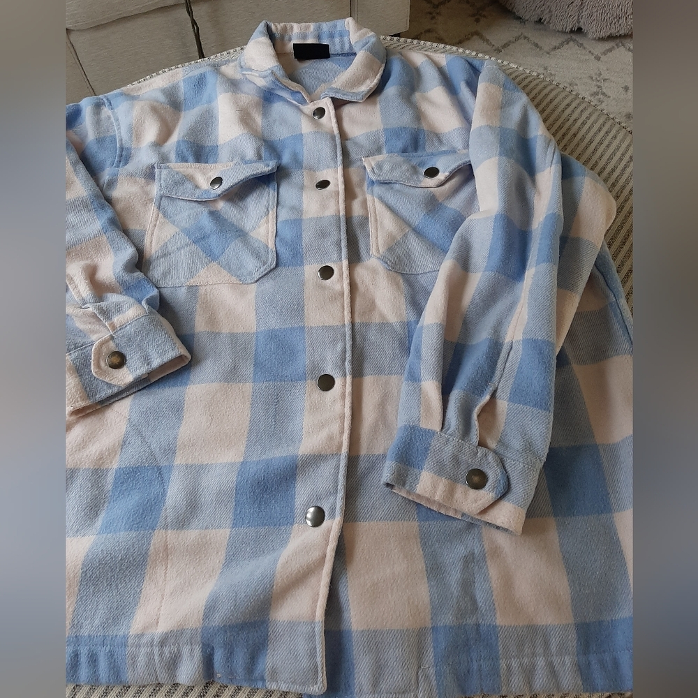 HFX flannel shacket size large